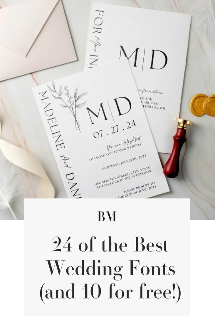 24 of the Best Wedding Fonts (and 10 for Free!)