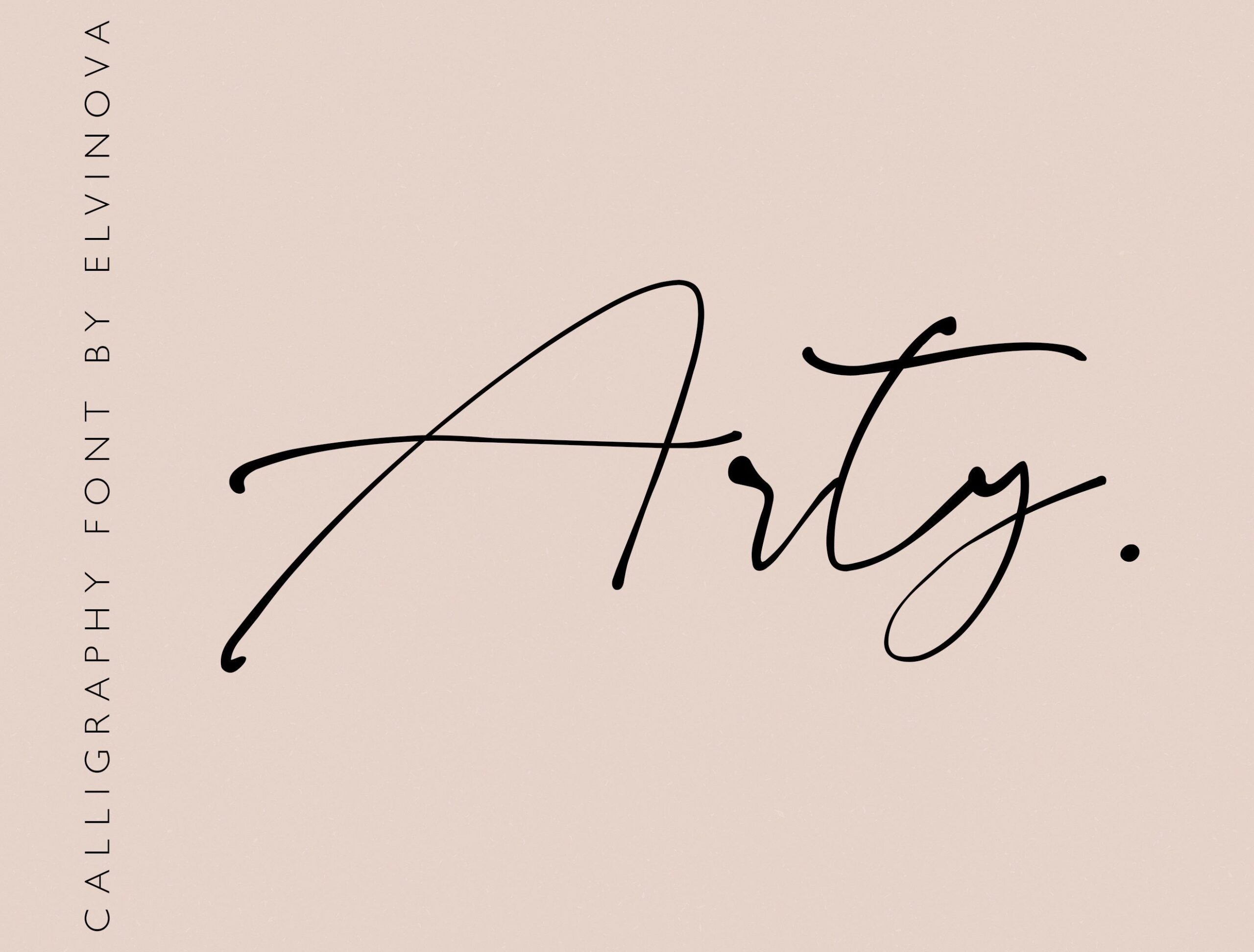 Modern Script Calligraphy Font, Fine Art Font (OTF, TTF) — Etsy