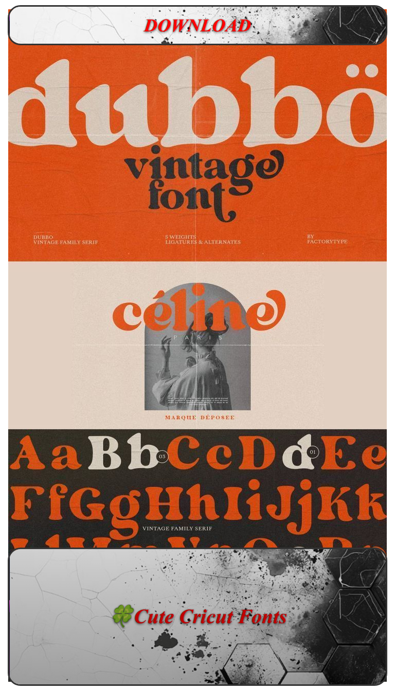 🍀Cute Cricut Fonts