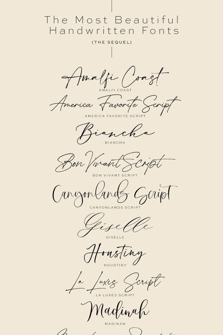 The Most Beautiful Handwritten Fonts Part