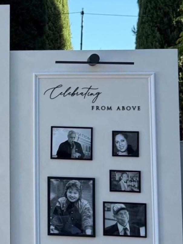 Autocollant Célébration d’en haut, lettrage acrylique découpé pour plaque commémorative de mariage