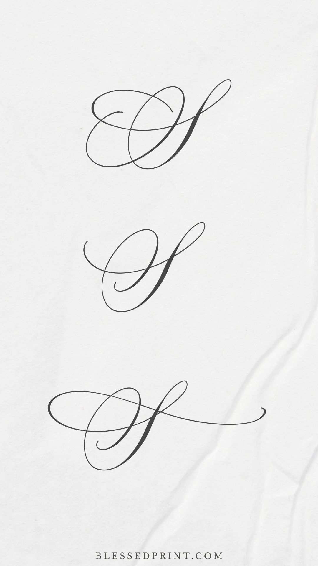 Decorative S Monogram Variations in La Rumba Script