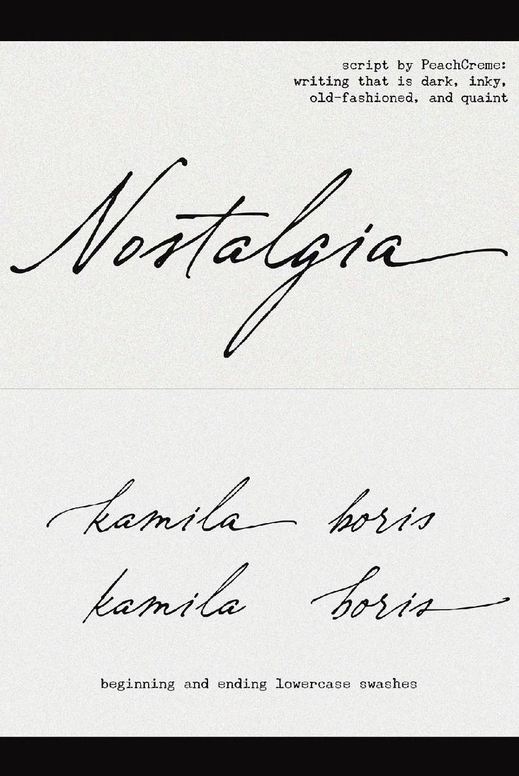 Nostalgia // Vintage Script Font — Wedding Fonts