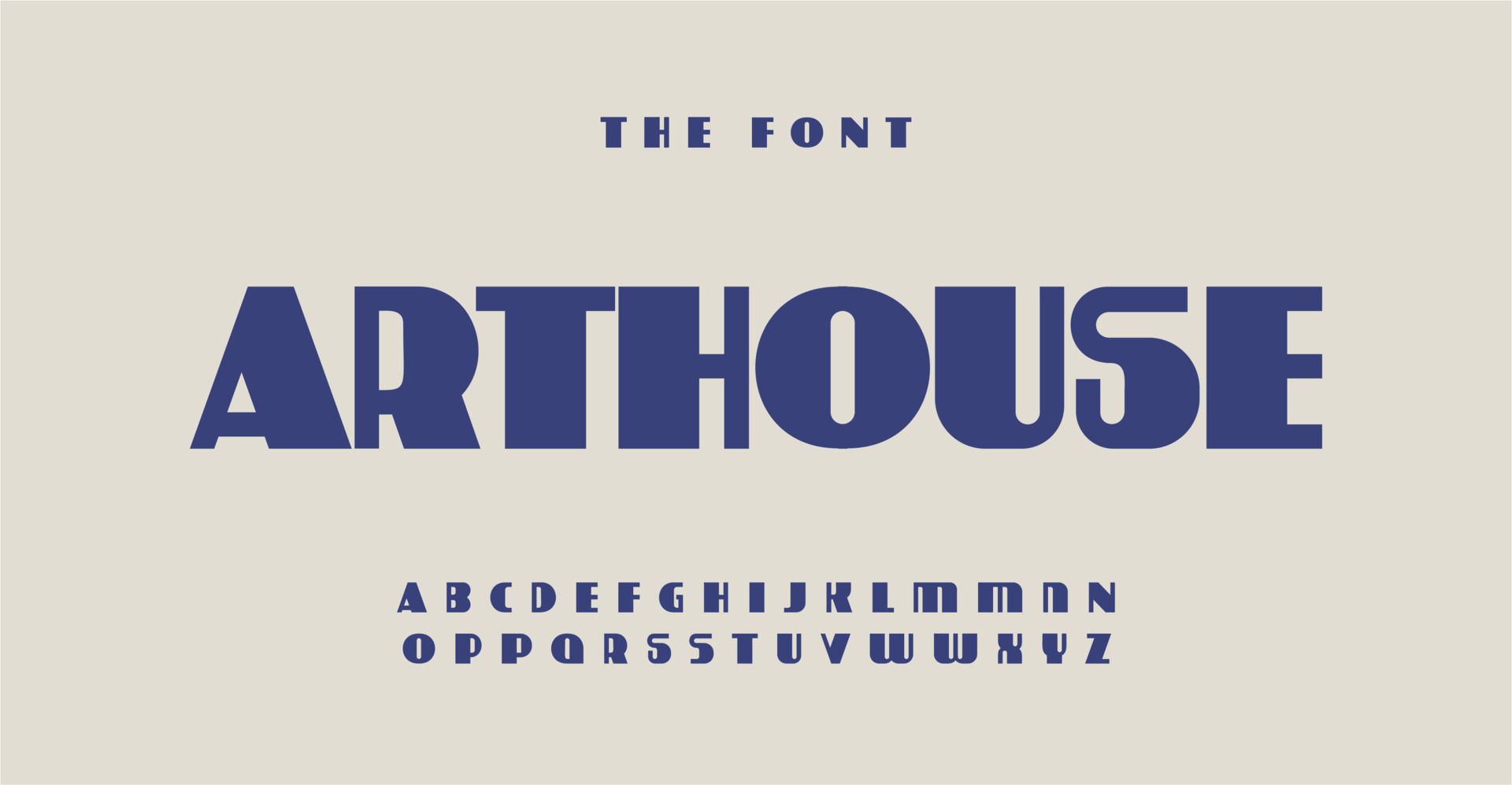 Arthouse style alphabet, vintage art nouveau letters, old avant-garde font for retro film logo. The 60s, and 70s typography, distinct headlines. Vector typographic design.