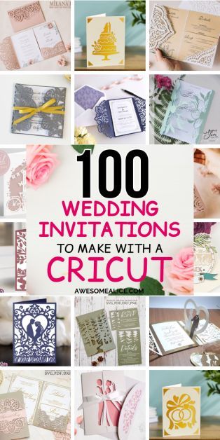 100 Gorgeous Wedding Invitation SVG-files for Your Cricut