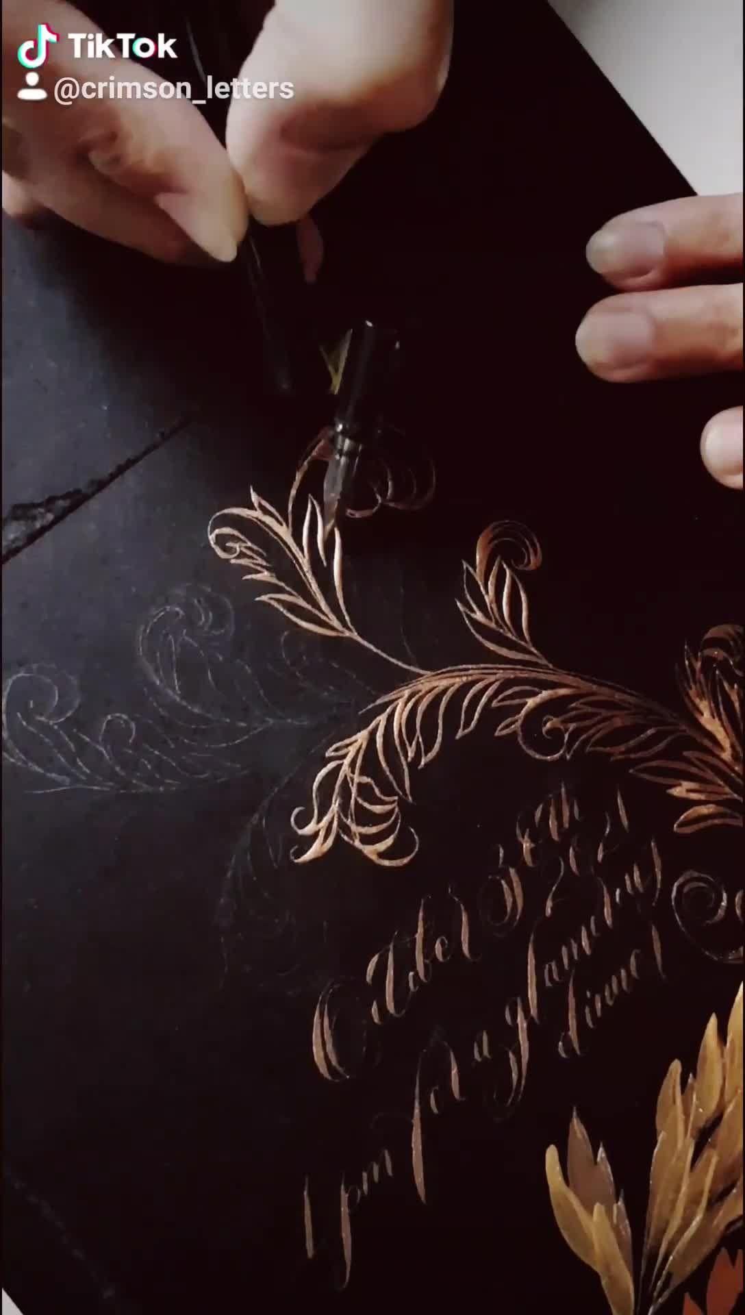 Renaissance Style Wedding Invitations — Excuding Drama & Luxury