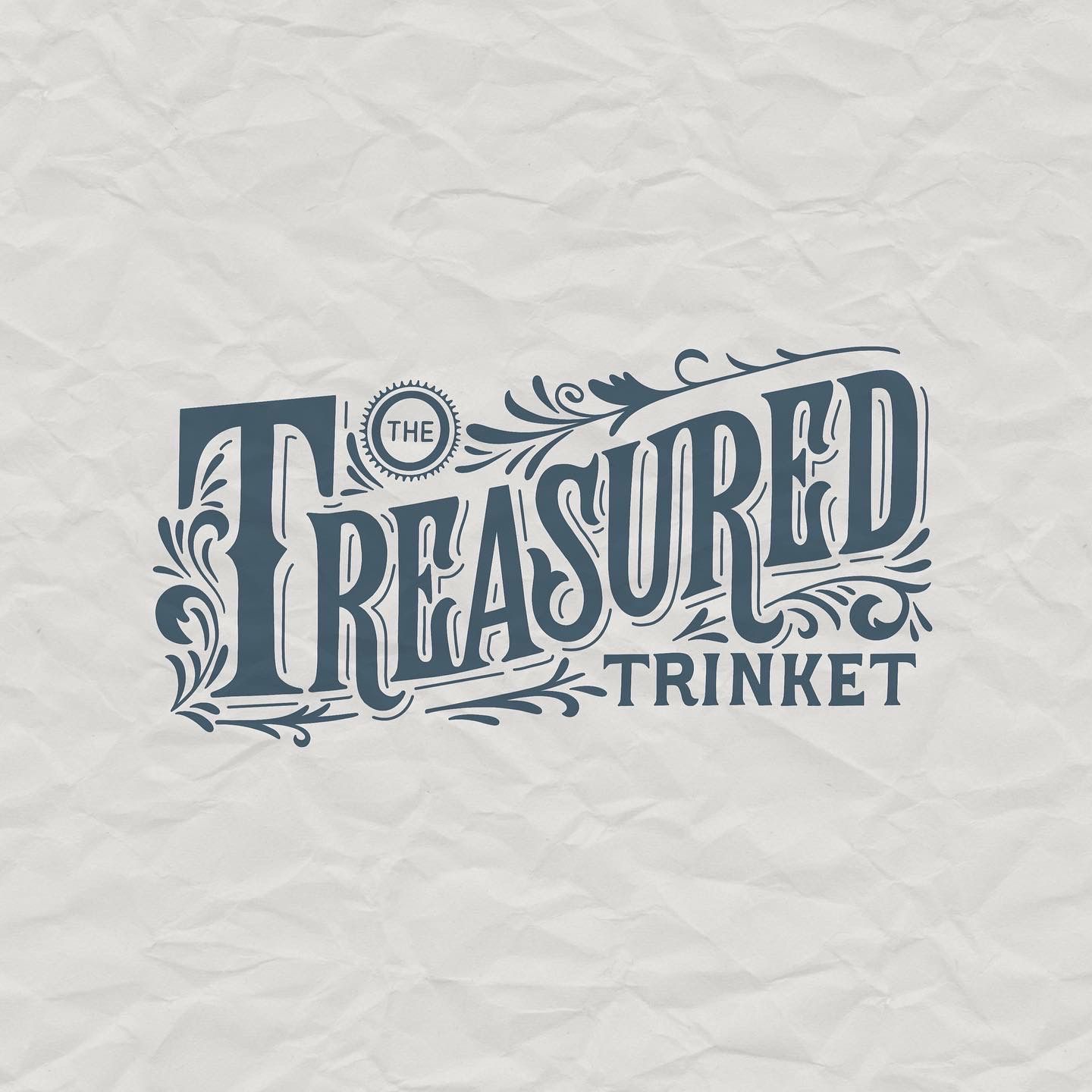 Antique inspire hand lettered logo design with flourishes and illustrations by Type Affiliated