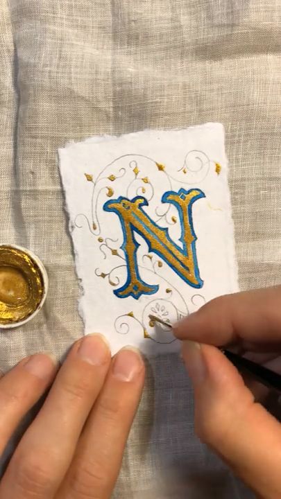 Illuminated Letter Timelapse