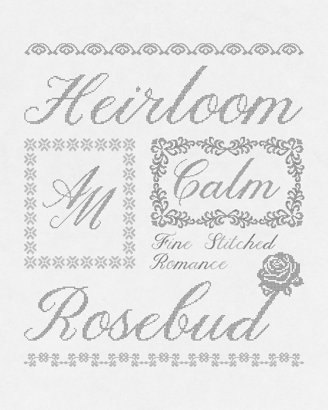 Artistic Pixel Font for Feminine Design