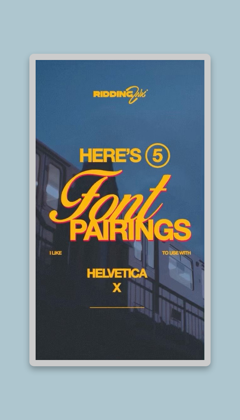 Helvetica Font Pairings: Retro & Modern Designs