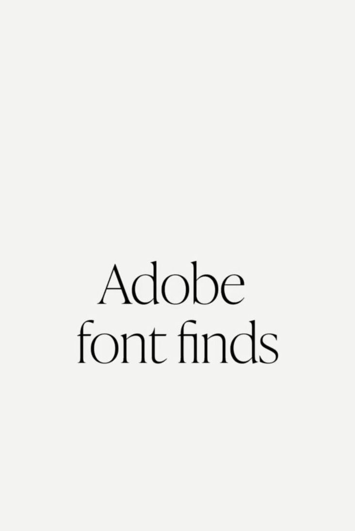 Free adobe font finds