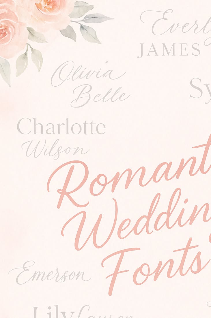 Romantic Wedding Fonts Collection