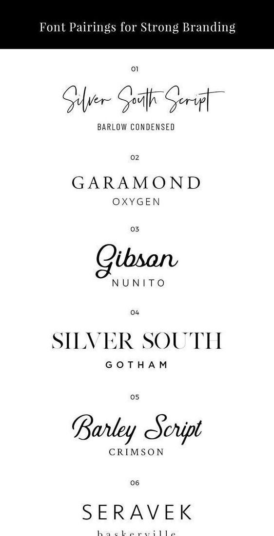 Font Pairings for Strong Branding — sonrisastudio.com