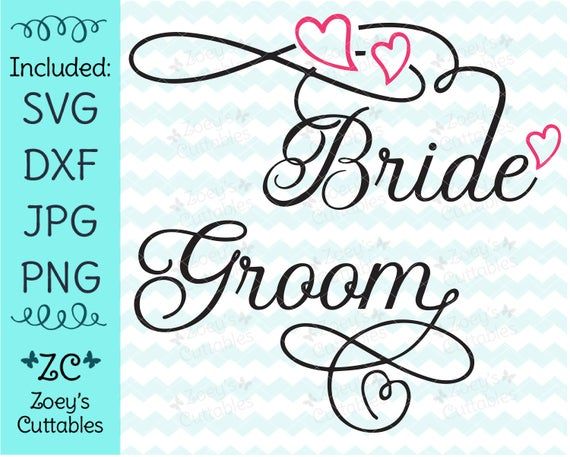Bride SVG, Groom SVG, Wedding SVG, Wedding Invitation, Marriage, Love, Wedding Script, Cursive Wedding, Maid of Honor, Cricut, Wedding Svg — Etsy