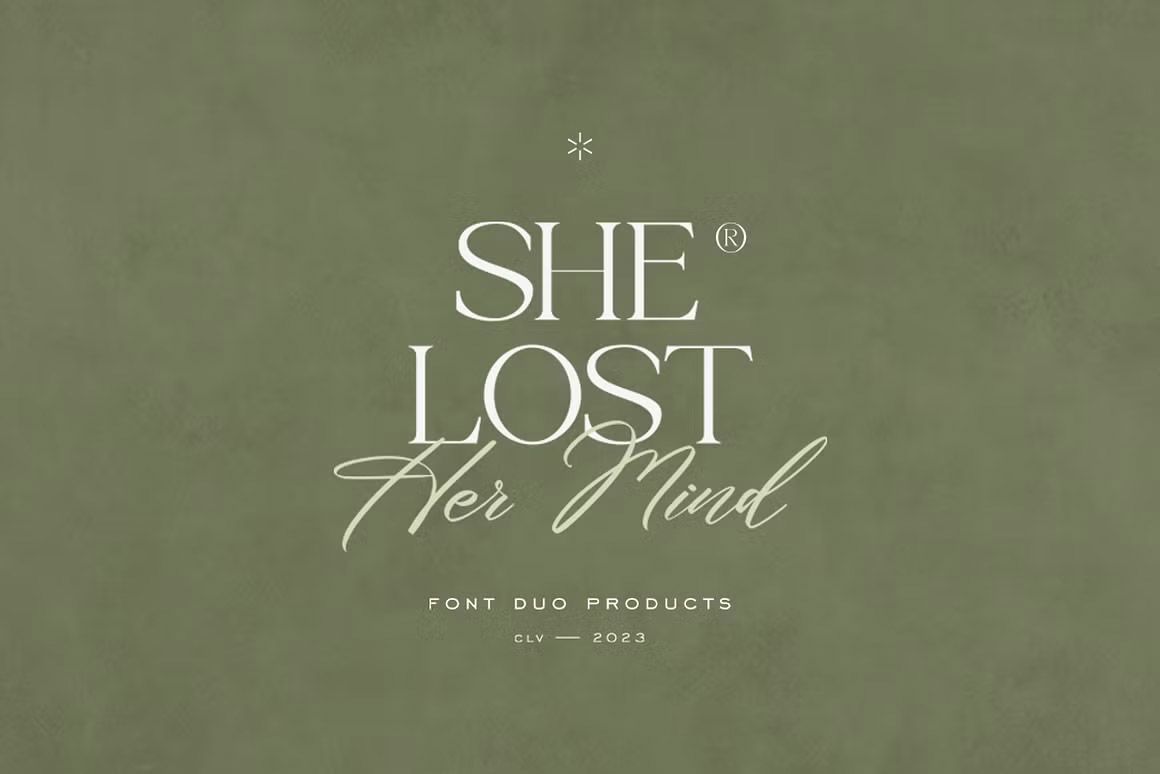 She Lost Her Mind | Font duo — FANCY FONTS