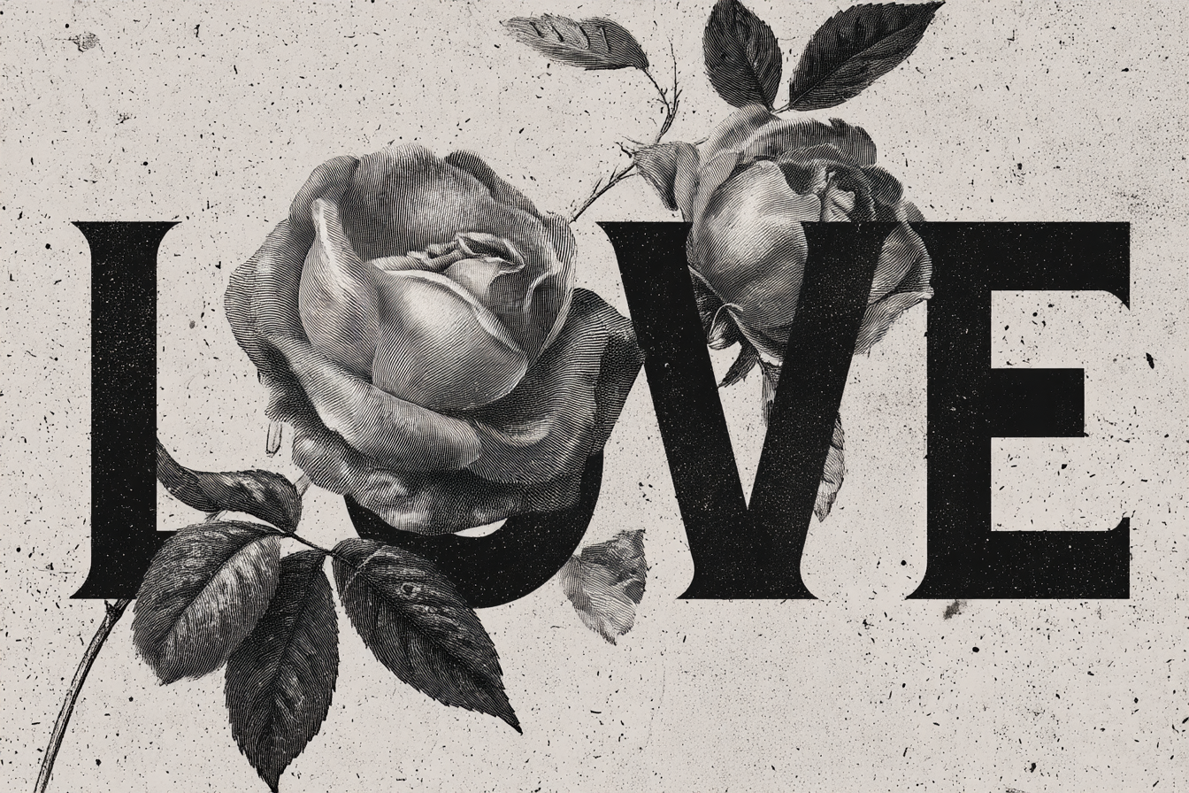 Fragments of Love. Love in Bloom. AI