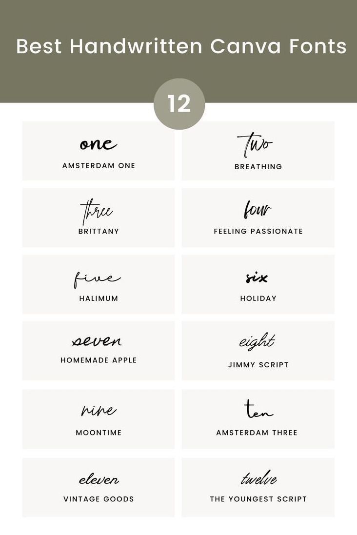 The Best Free Cursive and Handwritten Fonts on Canva