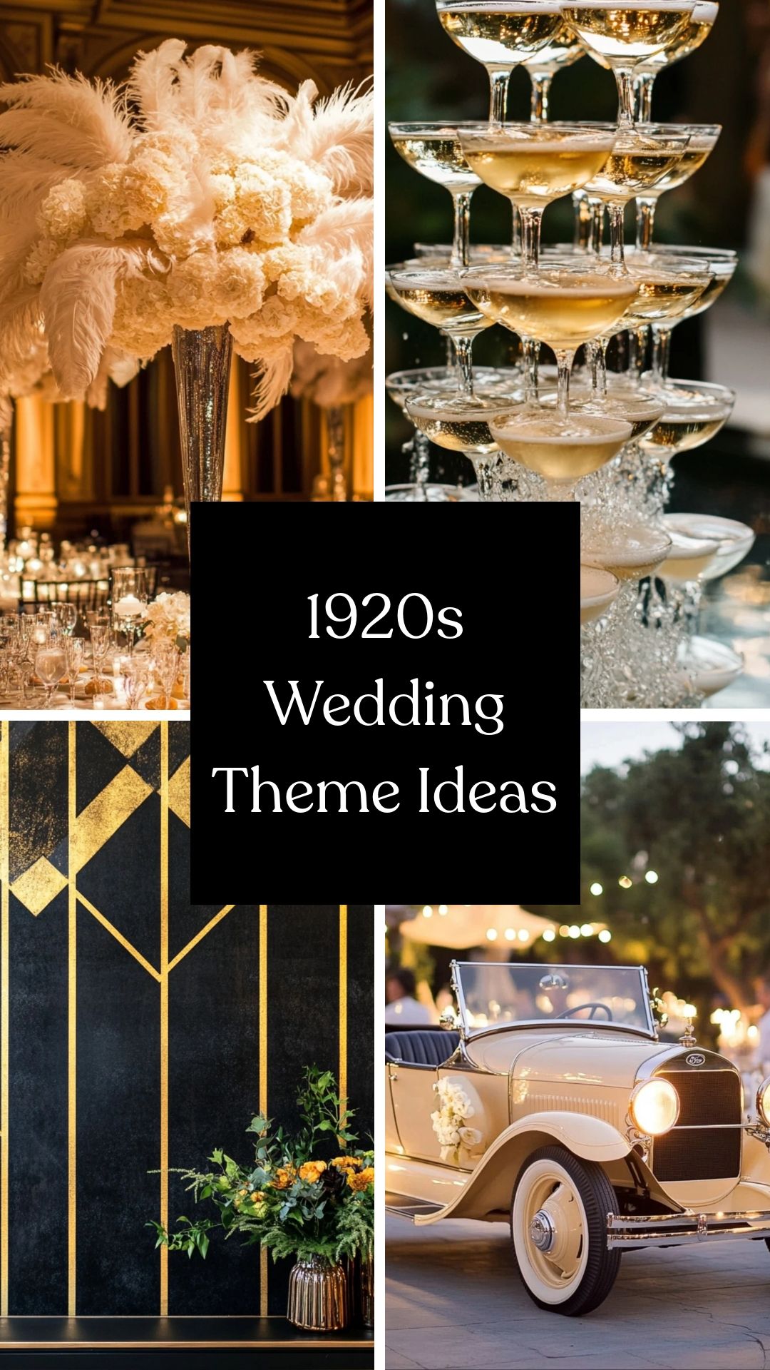 Jazz Age Magic: 17 Stunning Elements for Your 1920s Wedding Theme