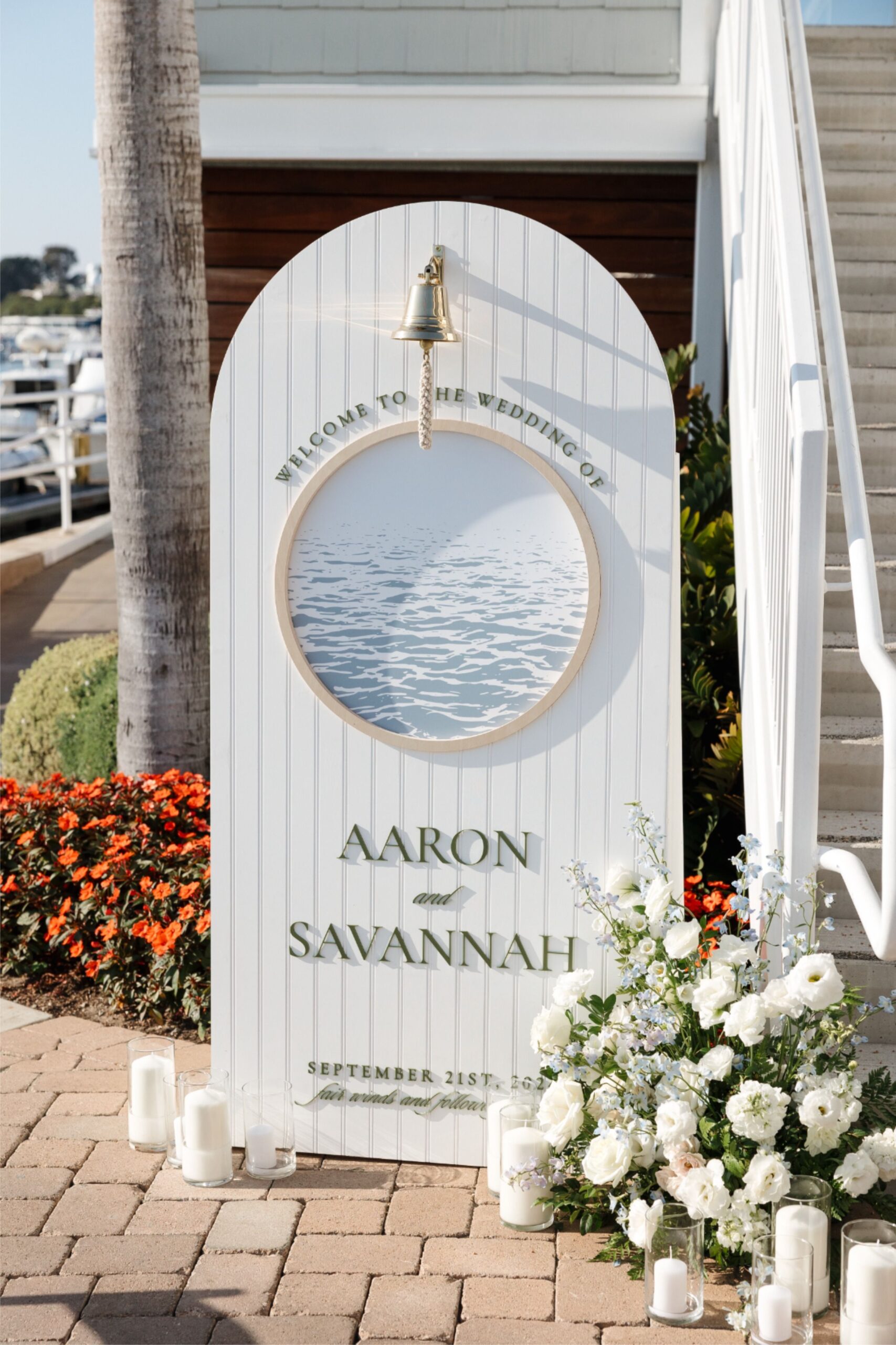 Nautical Wedding Welcome Sign