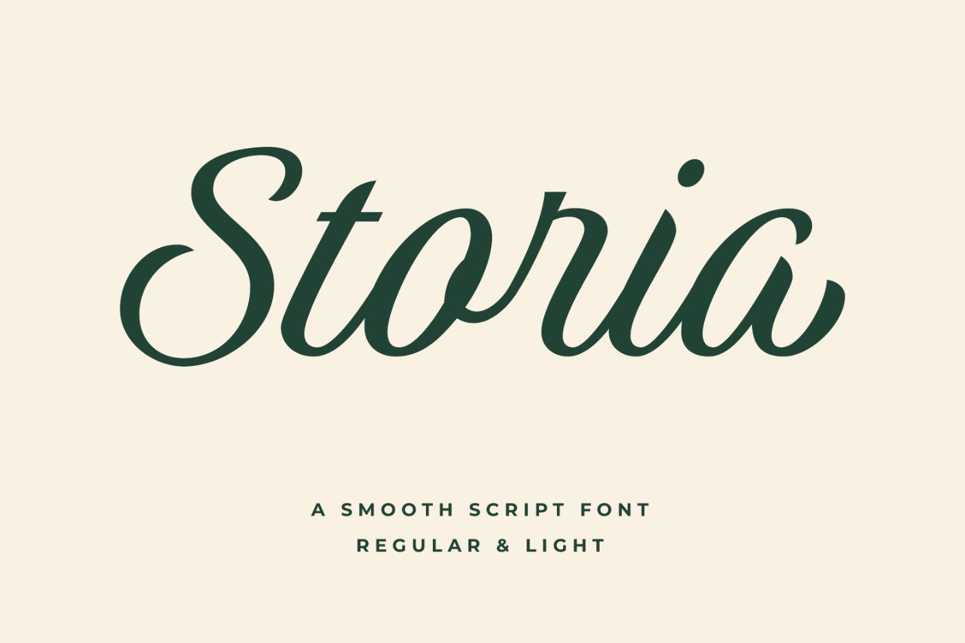 Storia — Vintage Script Font — Video/Digital License — 1M+ Views or Commercial Use