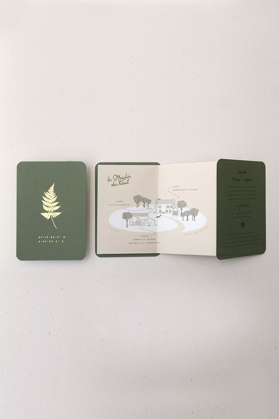 Faire-part Passeport — invitation sur-mesure créative, moderne et élégante — Allons-y-Alonso – Atelier graphique anti-cliché