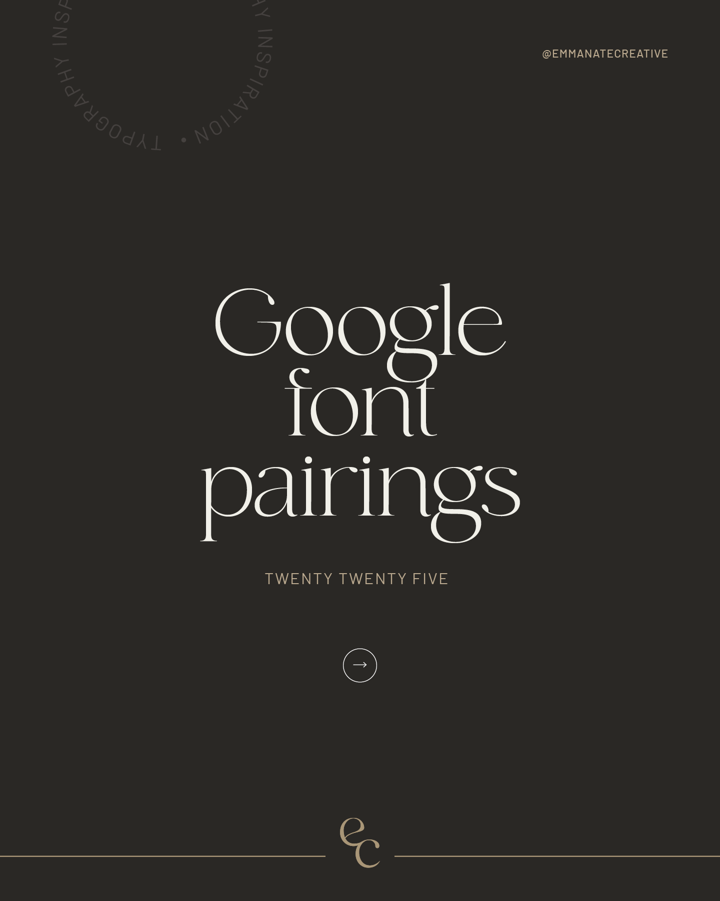 4 free Google font pairings you need to try — Emmanate Creative🔸