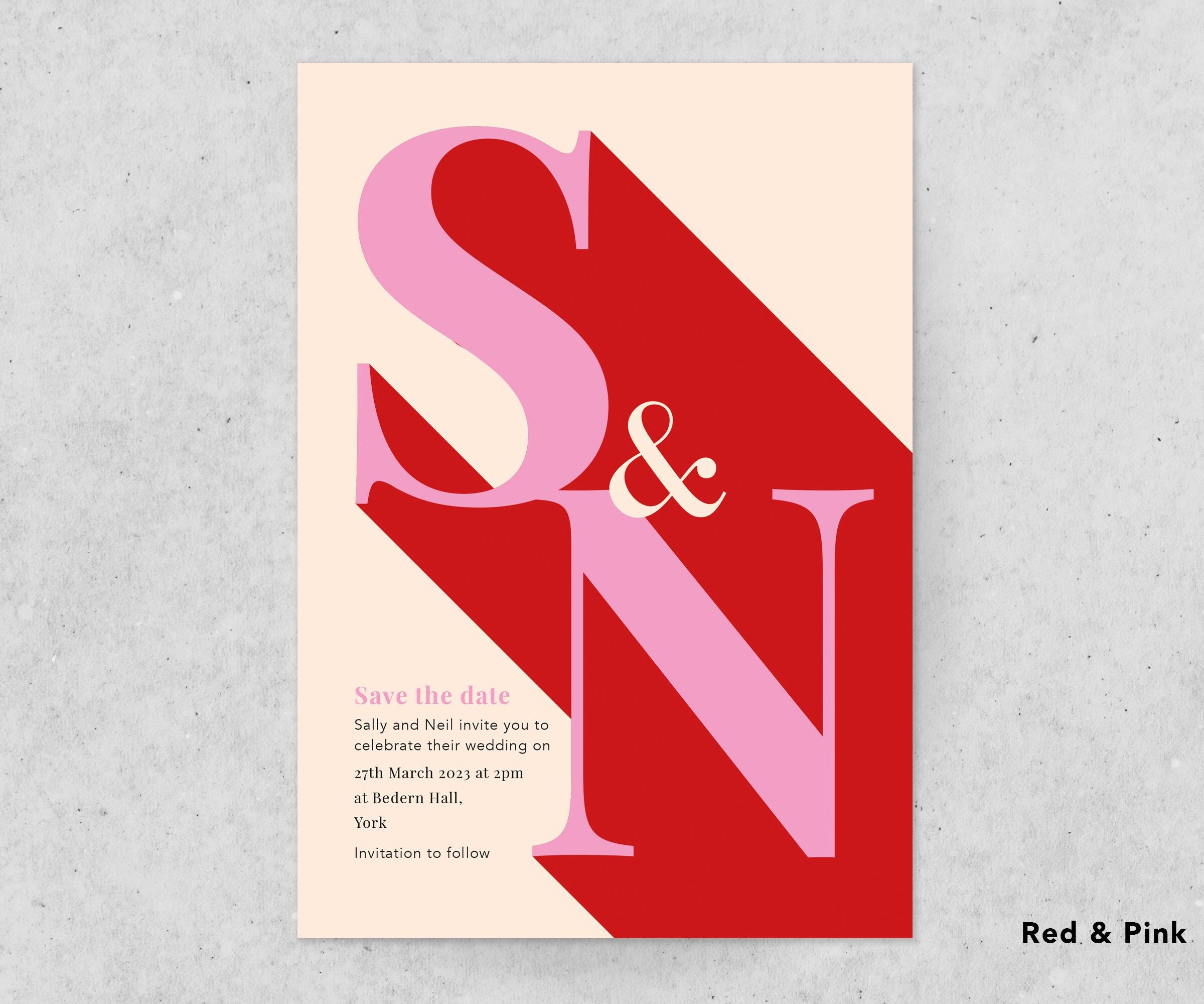 Bold and Stylish Save The Dates | Engagement Party Invitations | Modern | Retro | Vintage | Personalised