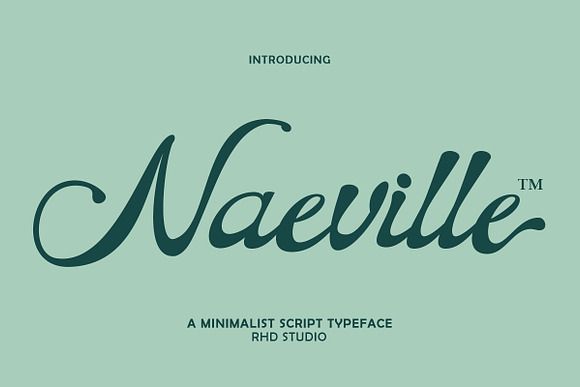 Naeville, a Script Font by StudioRhd