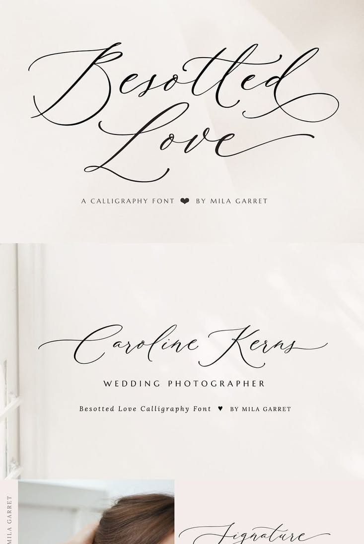 Besotted Wedding Calligraphy Font