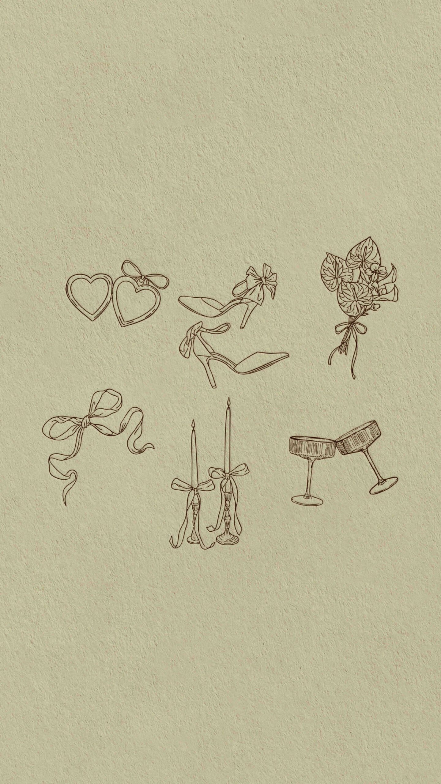 heirloom detail illustrations for wedding photographers