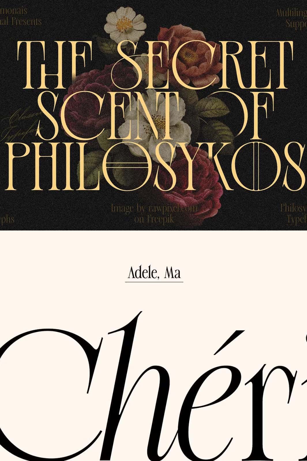 Philosykos — Fancy Classic Serif — Leasted — Graphics Template Resources