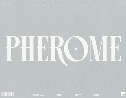 PHEROME DISPLAY FONT — BAGERICH TYPE FOUNDRY