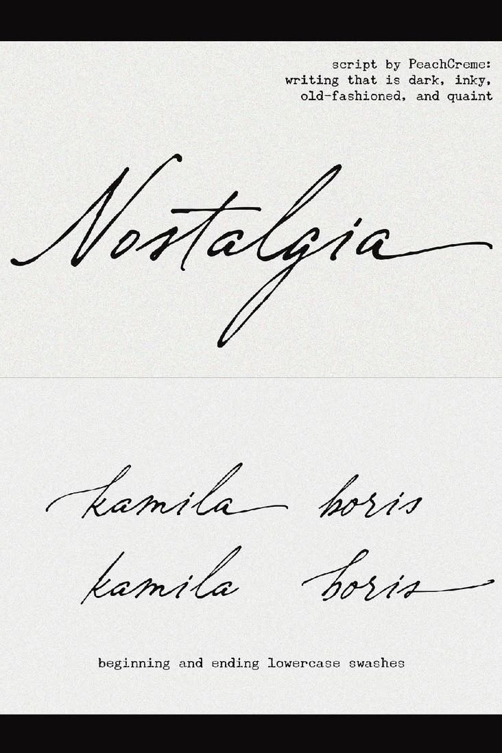 Nostalgia // Vintage Script Font — Wedding Fonts