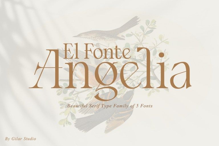 El fonte Angelia Font