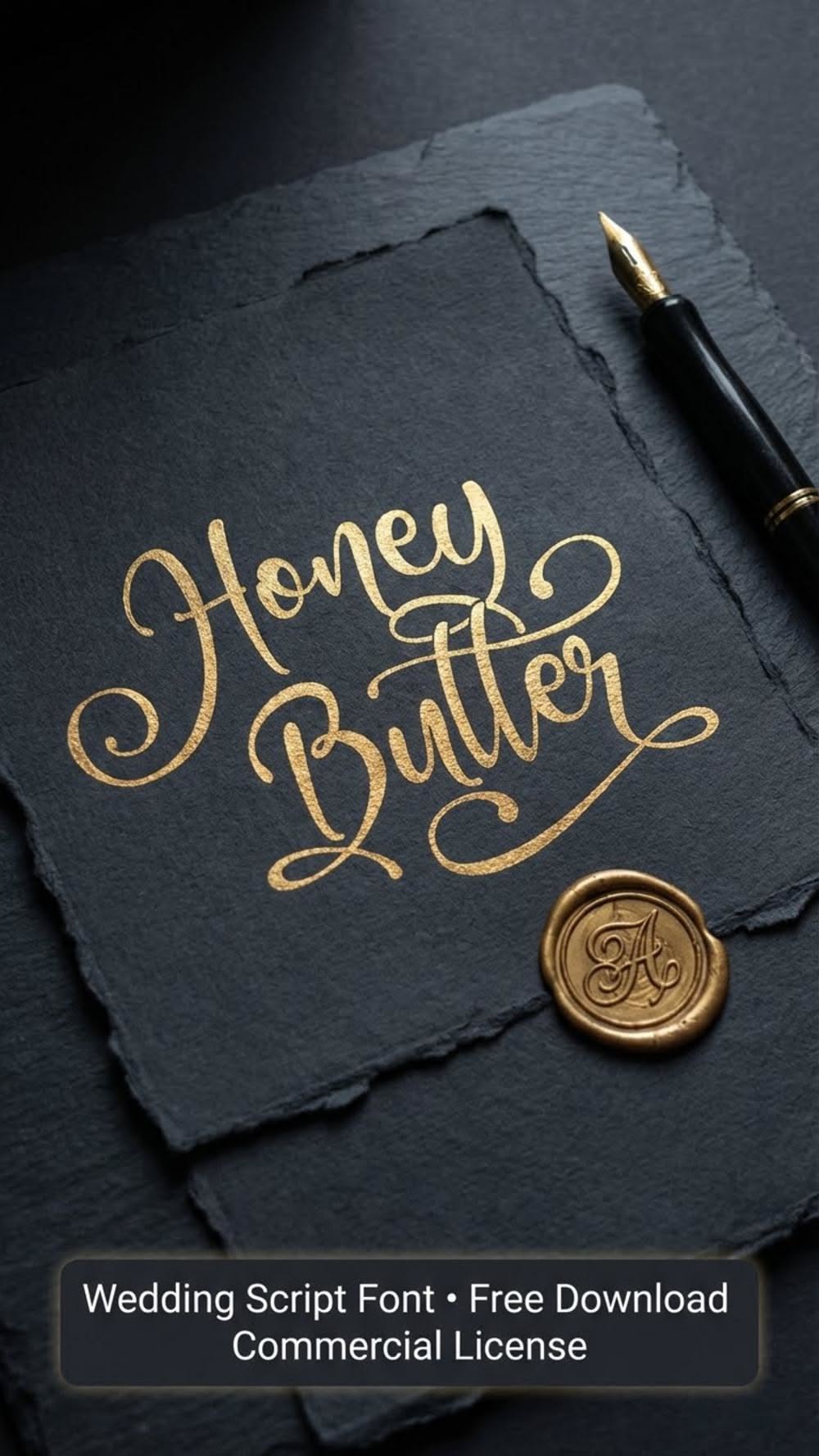 Elegant Wedding Script Font — Honey Butter Calligraphy
