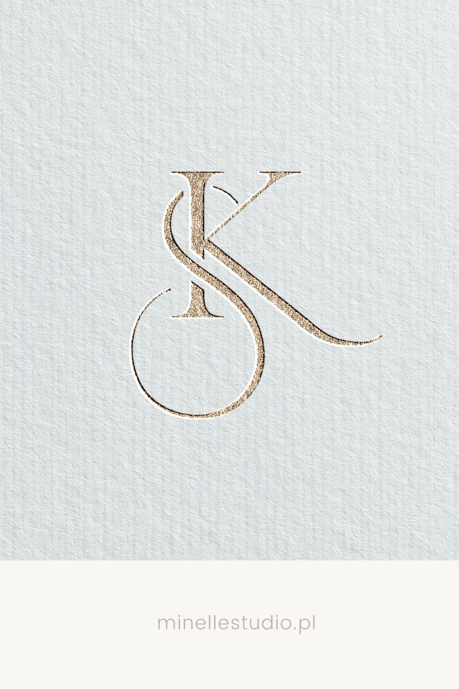 SK Luxury Initials Logo & KS Logo | Personalized Wedding Monogram