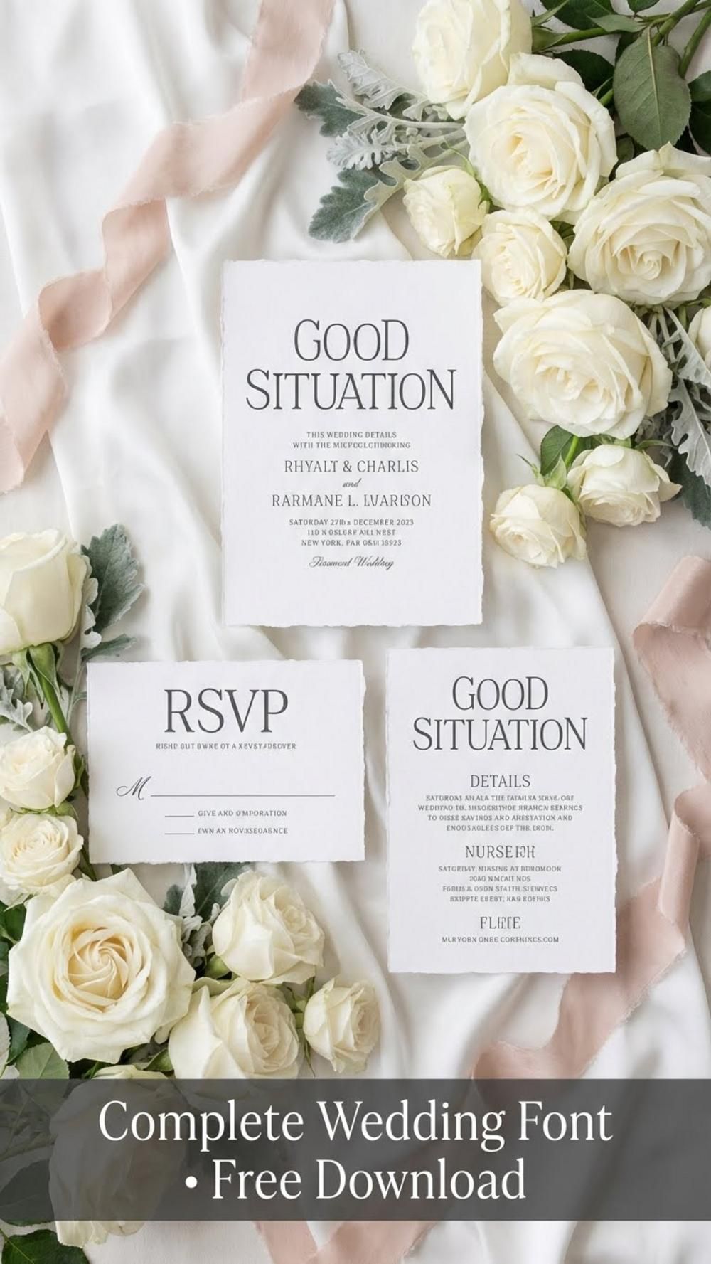 Elegant Serif Wedding Font Good Situation