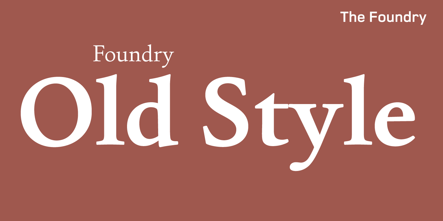 Get the Foundry Old Style Font for Web & Desktop – Order Now!