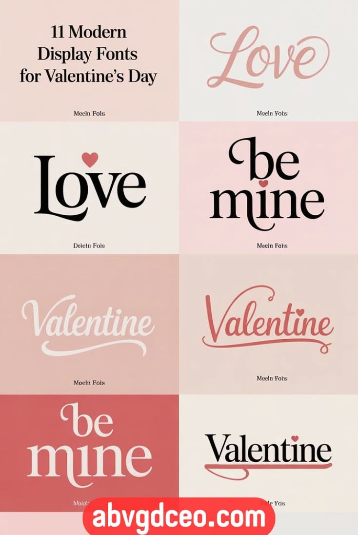 Elegant Valentine Fonts – 11 Modern Designs