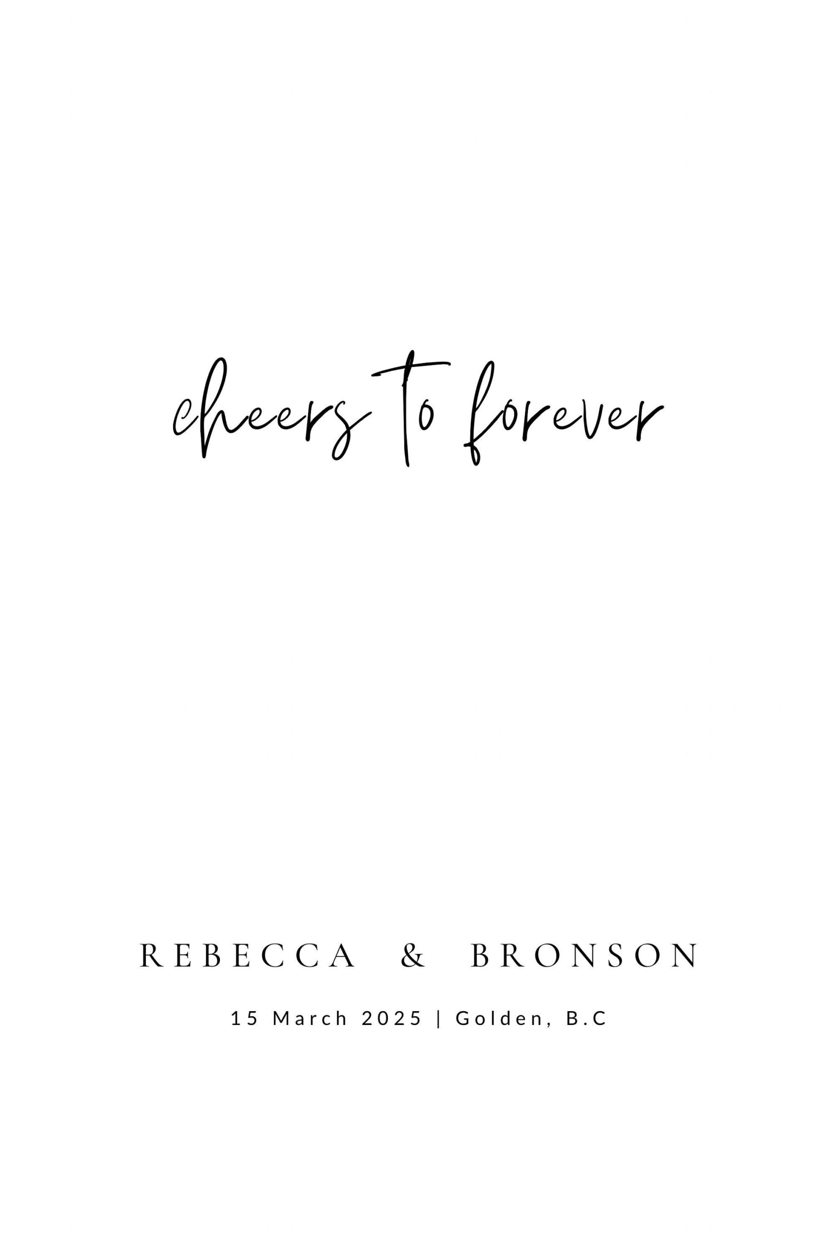 Poster de bienvenue de mariage personnalisé