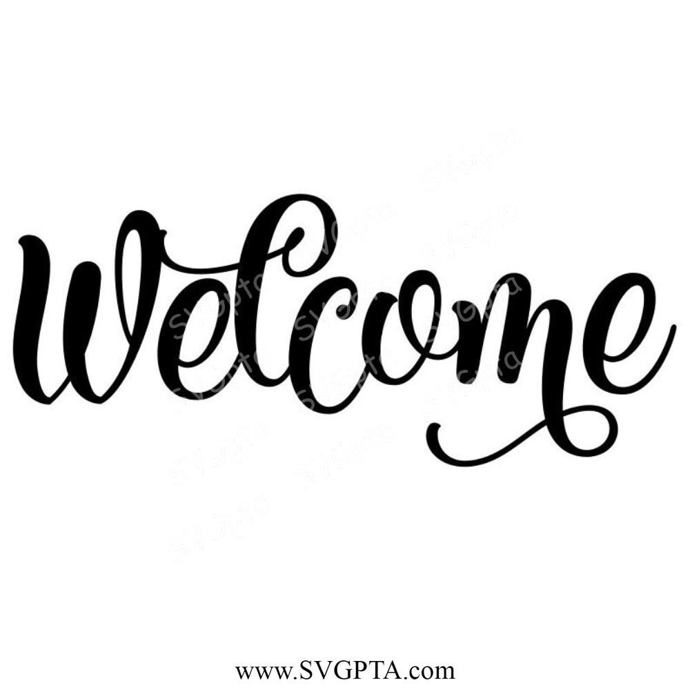 Welcome Script SVG, Welcome SVG