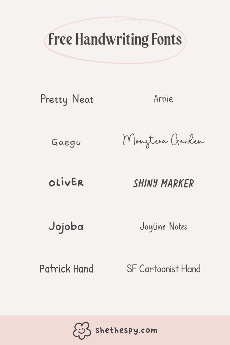 10 Best Free Handwriting Fonts