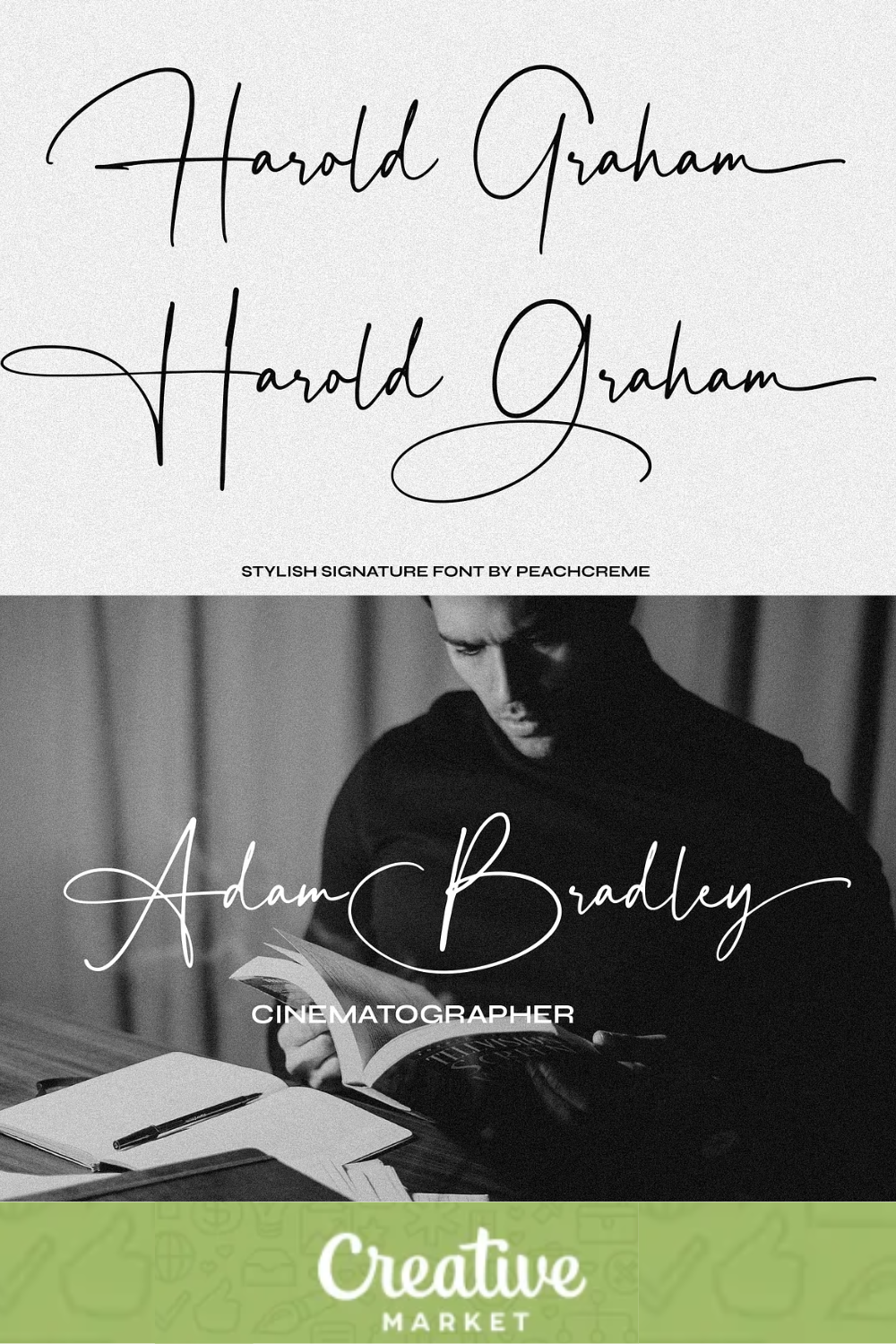 cursive tattoos font | Harold Graham Signature Font: Elegant Typography for Your Designs