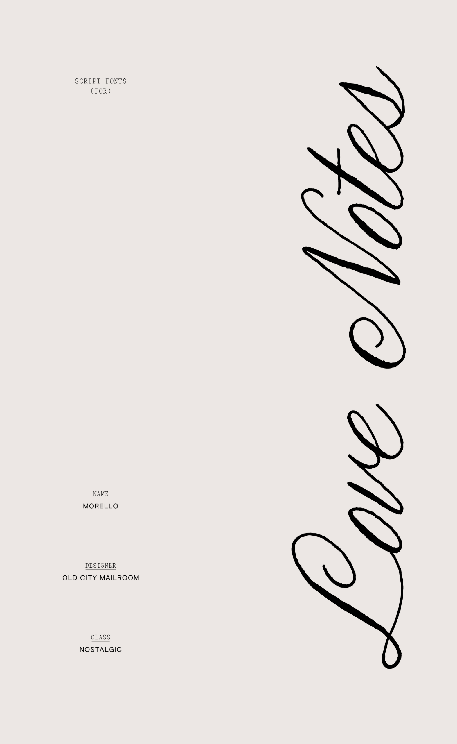 Nostalgic Script Fonts for Vintage Brand Storytelling