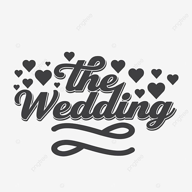 Wedding Love Typography, Wedding, Typography, Design PNG and Vector with Transparent Background for Free Download