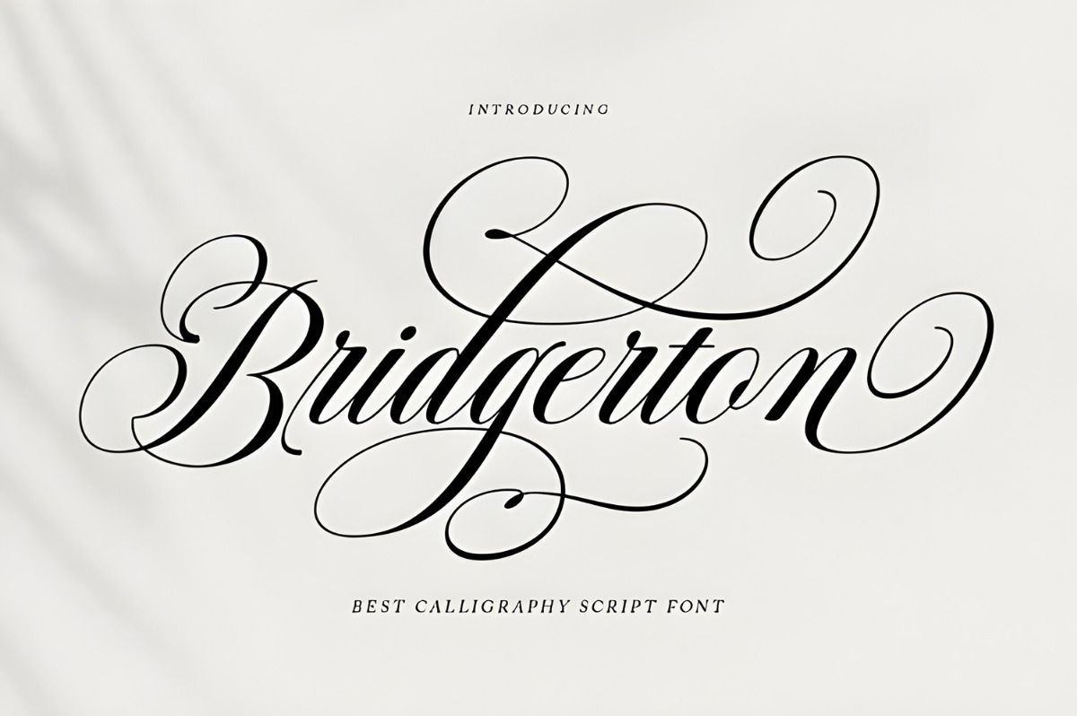 Bridgerton — Smooth, Clean, Feminine & Sensual Script Font