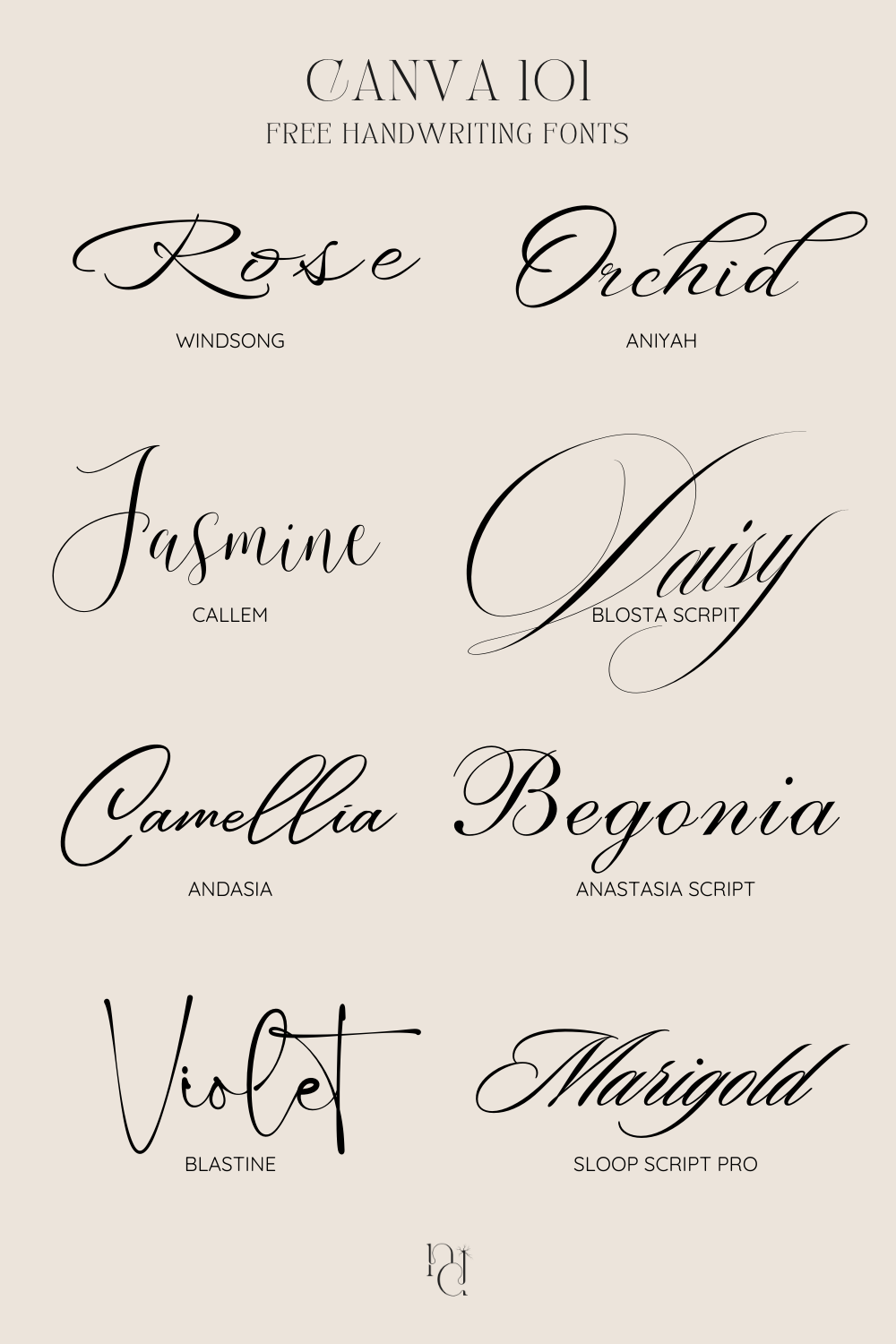 Elegant Free Fonts on Canva for Upscale Design Creations