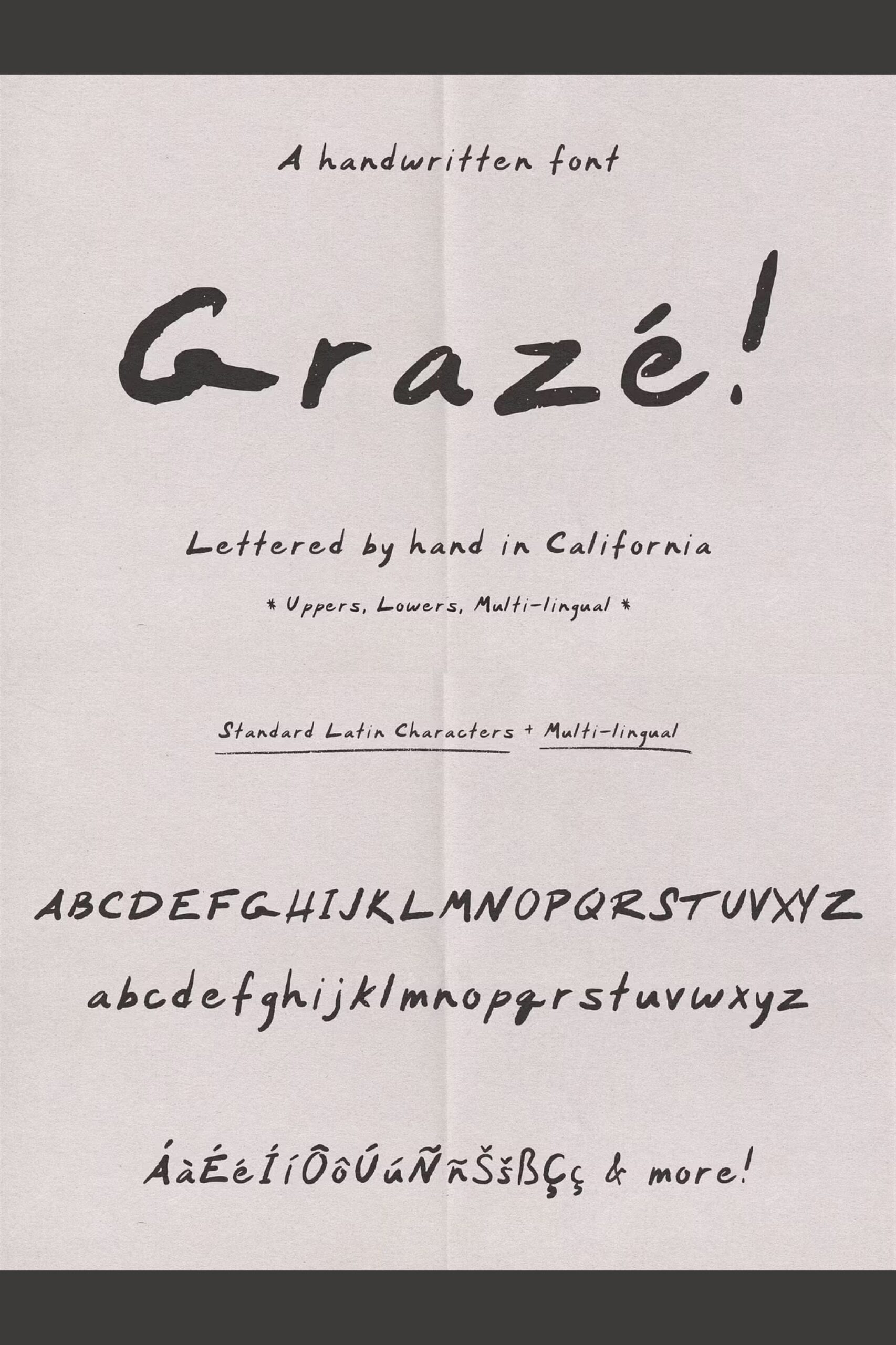 Grazé — Handwriting Fonts