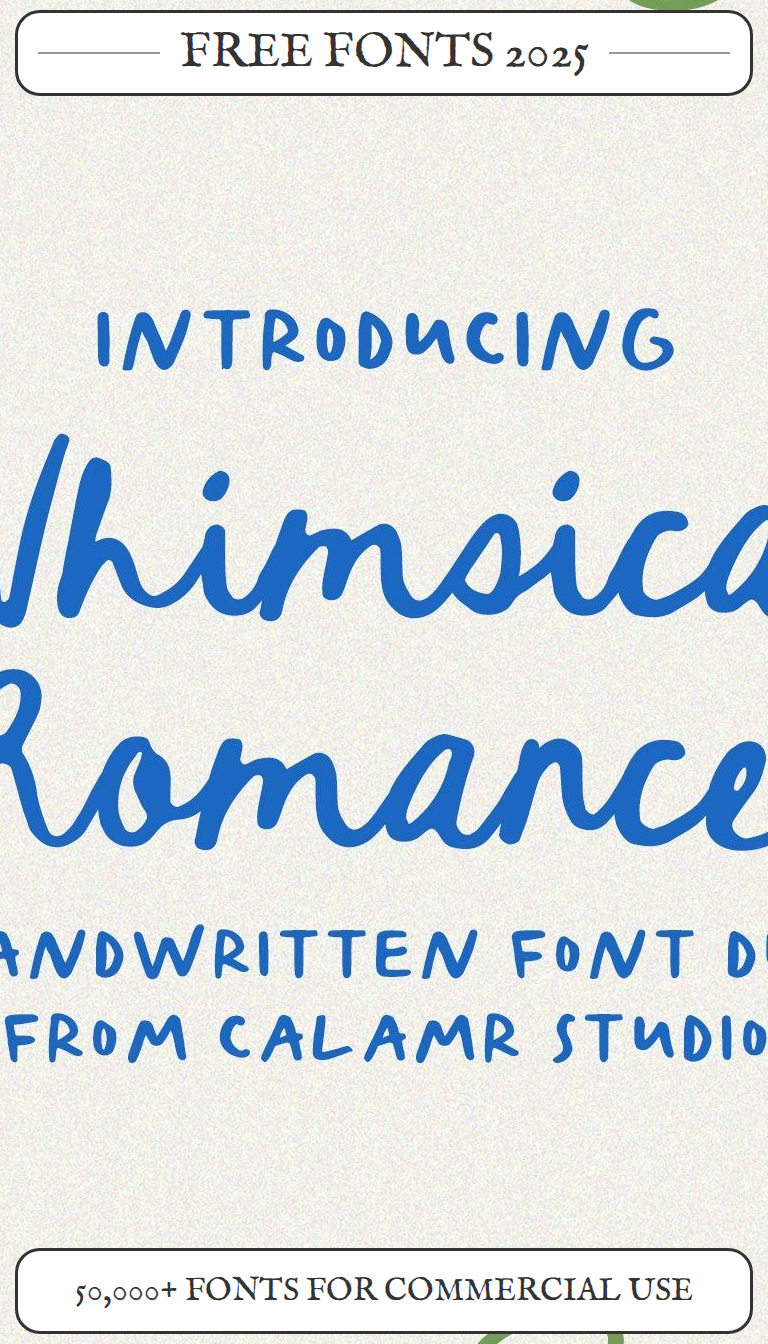 Playful Script Wedding Font | Unique Handwriting Etsy DK