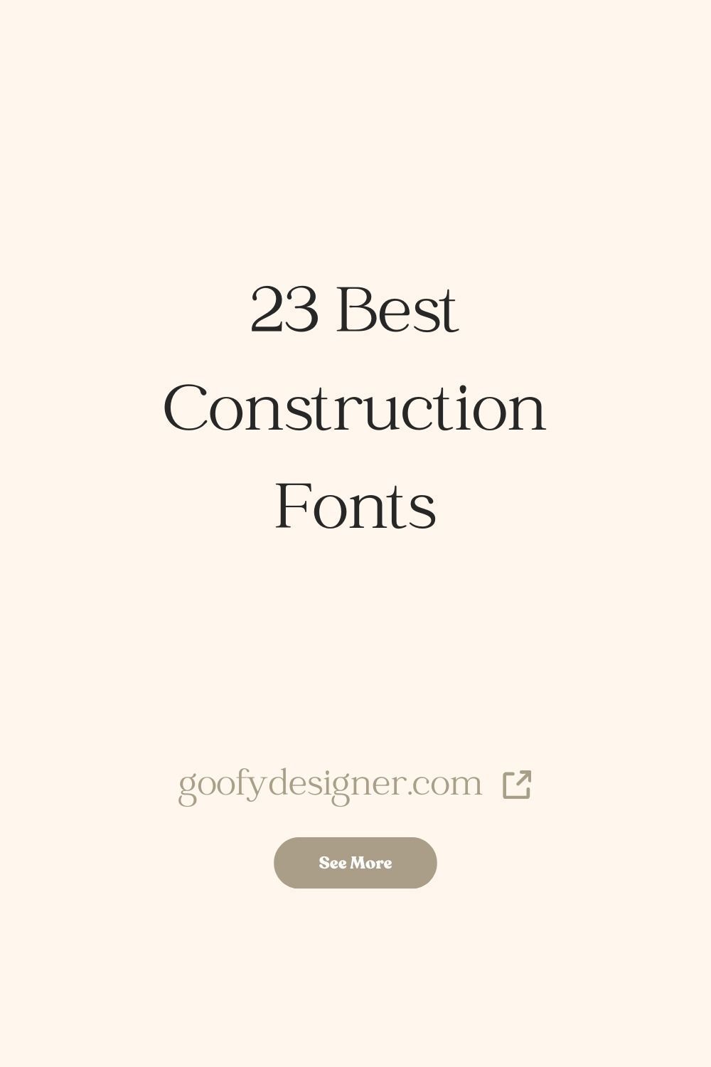 23 Best Construction Font Ideas🔻